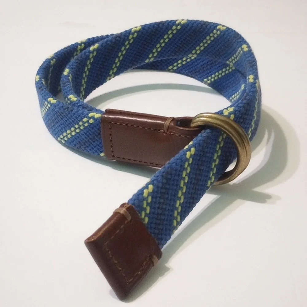 J Crew- Crewcuts D-Ring Woven & Leather Belt- Boys